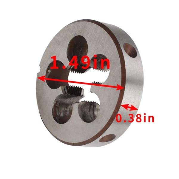 1/2-28 TPI Tap and Die Set HSS 1/2 x 28 22LR 223 5.56 9mm UNEF High Speed Steel Right Hand Thread Tap Tool