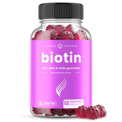NutraChamps Sugar Free Biotin Gummies 10000mcg [High Po