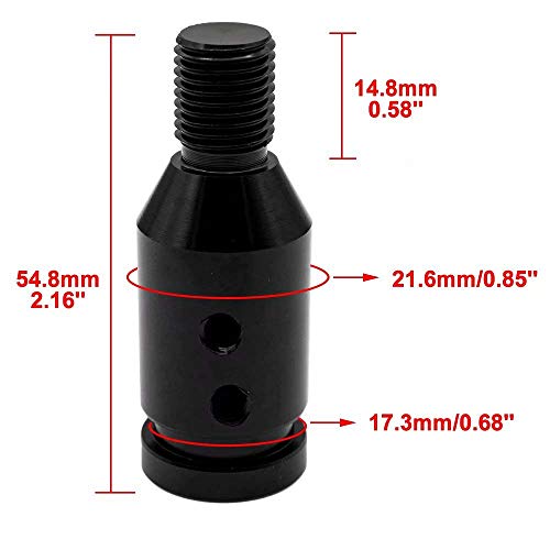 Universal Gear Shift Knob Adapter, Shifter Knob Adapter for Non-Threaded Shifters M12x1.25