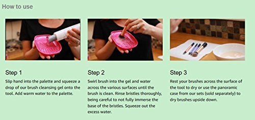 Kingzhuo Makeup Brush Cleaner Makeup Brush Cleaner Pad 