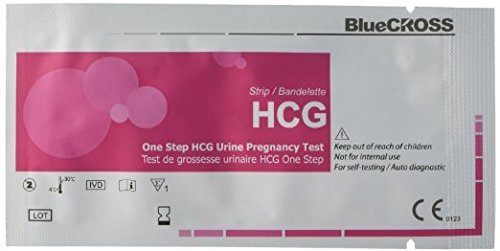 BlueCROSS 10 miu Early Pregnancy test strips (HCG test strips) (20)