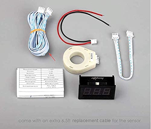DC 5-120V 100A Mini Digital Current Voltage Amp Meter Ammeter Gauge with Hall Effect Sensor Transformer