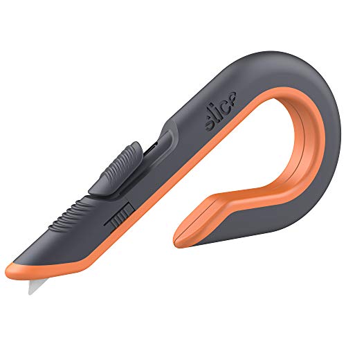- 10400 Box Cutter, 3 Position Manual Button with Ceramic Blade, Locking blade