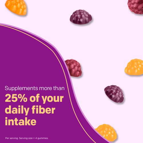 MiraFIBER Gummies, From The Gut Experts at , 8g of Daily Prebiotic Fiber with B Vitamins to Support Digestive Health and Metabolism, Fruit Flavored Fiber Gummies, 72 Count