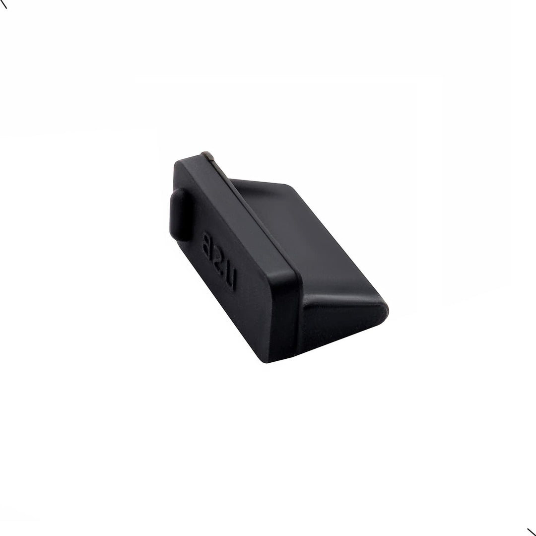 30 Pcs Silicone USB Cap Port Cover Anti Dust Protector for Female End Black