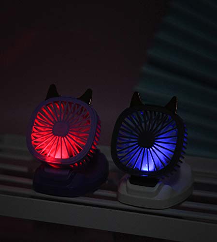 USB Rechargeable Fan With Comfortable Wrist Strap Portable Mini Fan Watch-Shaped Fan Control For Indoors Or Outdoors Traveling - Blue