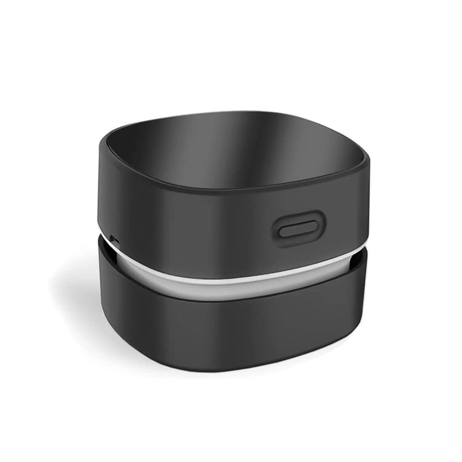 Desktop Vacuum Cleaner,Mini Table dust Sweeper Energy Saving,High Endurance up to 400 mins,Cordless&360º Rotatable Design for Cleaning Hairs,Crumbs,Computer Keyboard (Black Charging)