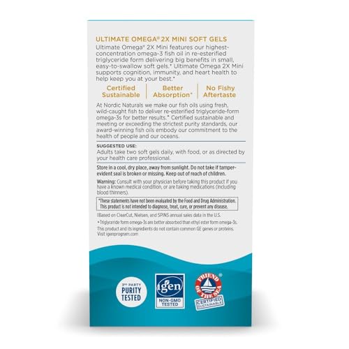 Nordic Naturals Ultimate Omega 2X Mini, Strawberry Flav