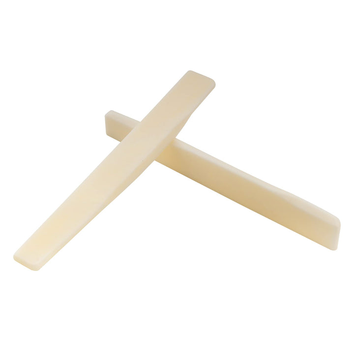 Pro 73.66mm Compensated Acoustic Guitar Bone Saddle for 6 String Martin Style, Ivory (Set of 2)