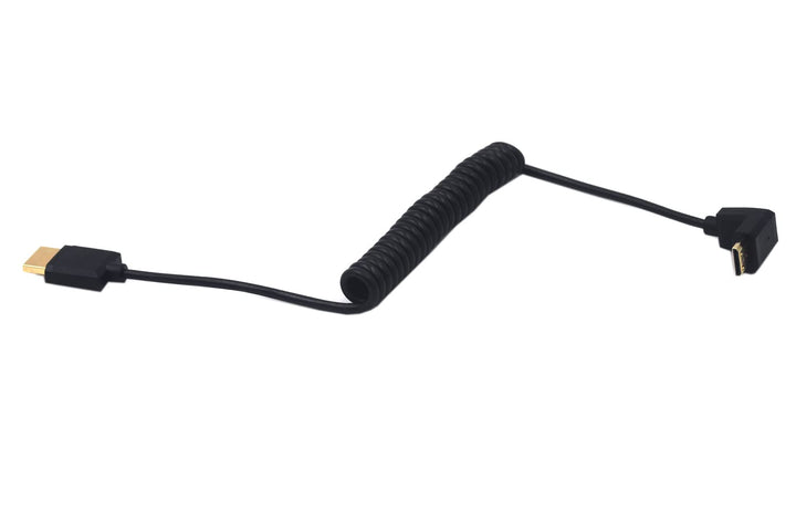Kework 4ft HDMI 4K Coiled Cable, 90 Degree Upward Angle