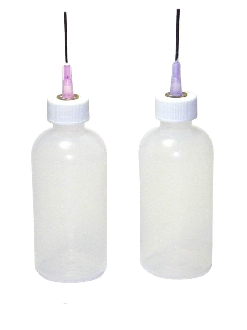 HYPO-49 HYPO-65 Underglaze &amp; Mixed Media Applicator Set of 2-Ceramic Slip Trailer Set HYPO-65-Clay Art Decorating Kit, Translucent Botttle 2 Pack