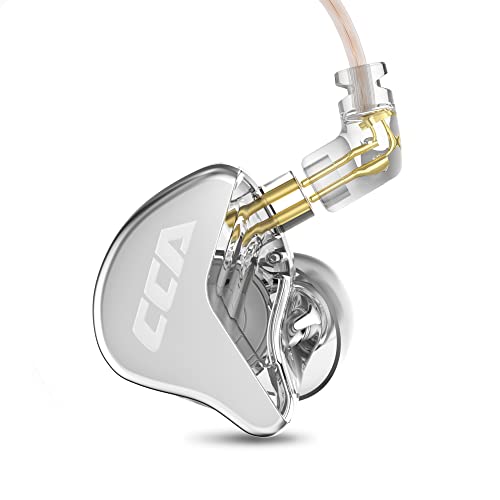 CRA in Ear Monitor Headphones, Ultra-Thin Diaphragm Dynamic Driver IEM Earphones, Clear Sound &amp; Deep Bass, Wired Gaming Earbuds with Tangle-Free Detachable Cable for Singer Musicians Drummers DJ
