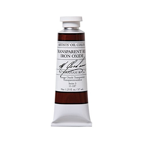 M. Graham &amp; Co. Artist Oil Paint Transparent Red Iron Oxide 1.25oz/37ml Tube