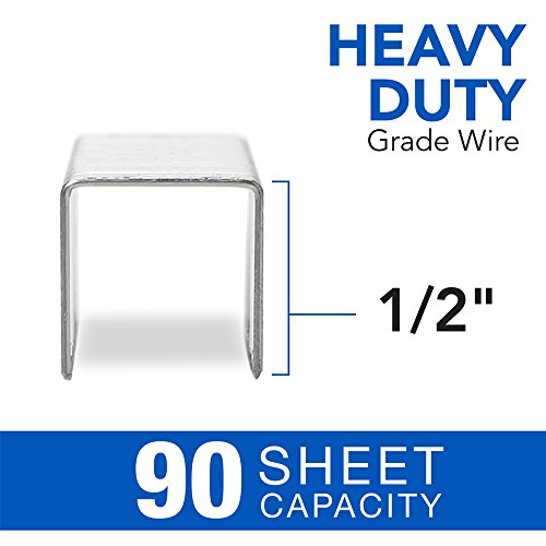 Swingline Staples, Heavy Duty, 1/2 Length, 90 Sheet Capacity, 100/Strip, 1000/Box, 1 Pack (35312)