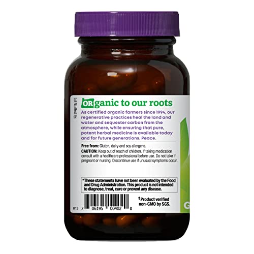 Oregon&#39;s Wild Harvest Cordyceps Organic Mushroom Herbal Supplement (Freeze-Dried) | Endurance and Stamina Support, 60 Count