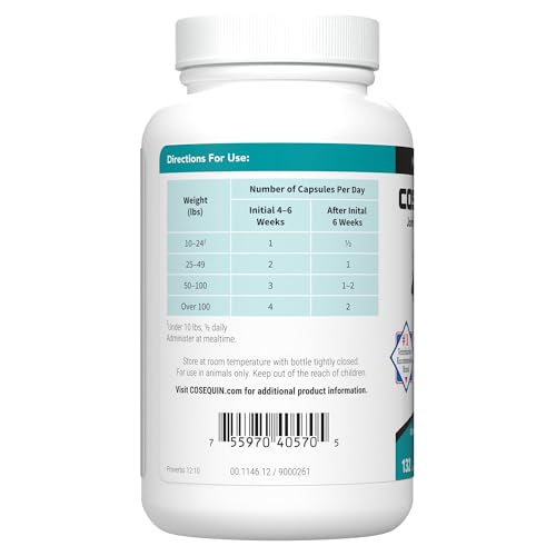 Nutramax Cosequin DS Joint Health Supplement for Dogs - With Glucosamine and Chondroitin, 132 Capsules