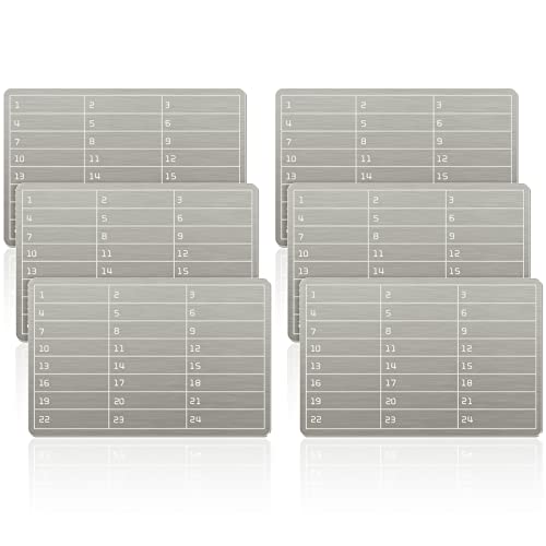 6 Plates Steel Wallet Crypto Cryptocurrency Seed Storag