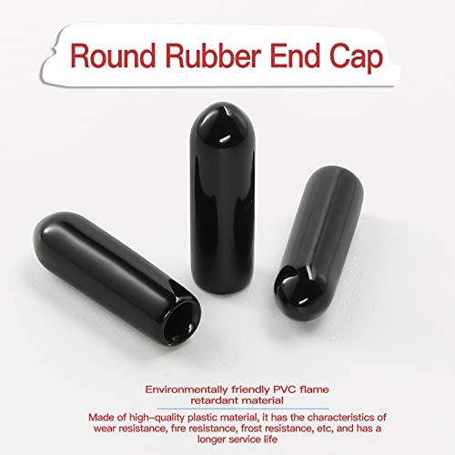 Jamiikury 120PCS Screw Thread Protectors 3mm ID Rubber 
