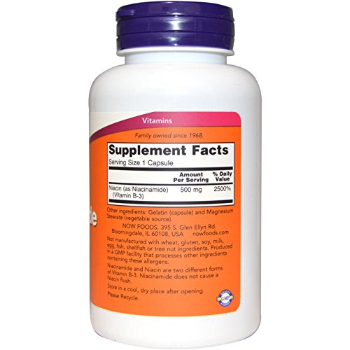 Niacinamide 500mg 100 Capsules (Pack of 2)