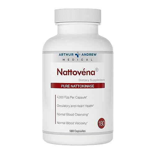 , Nattovena, Pure Nattokinase Supplement, Double Strength 4,000 FUs per Capsule, 180