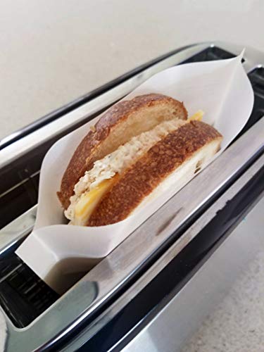 Non-Stick Reusable Toaster Bags (Set of 10) Various Sizes, Create Grilled Cheese Sandwiches in Toaster, Microwave Oven or Grill, Pizza Panini &amp; Garlic Bread