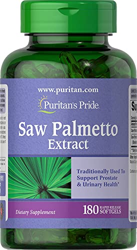 Puritan's Pride Saw Palmetto Extract, Supports Urin