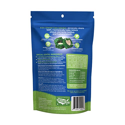 Ark Naturals Brushless Toothpaste, Dog Dental Chews for Mini Breeds, Freshens Breath, Helps Reduce Plaque &amp; Tartar, 4oz, 1 Pack