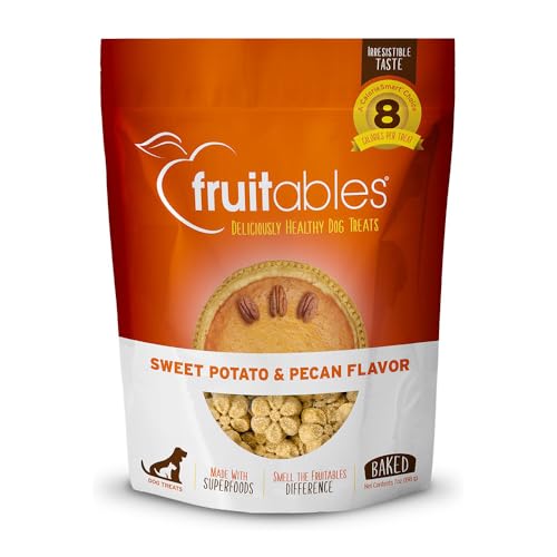 Baked Dog Treats – Sweet Potato Treats for Dogs – Healthy Low Calorie Treats – Free of Wheat, Corn and Soy – Sweet Potato and Pecan – 7 Ounces