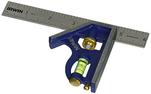 Tools Combination Square, Metal-Body, 6-Inch (1794468), Blue