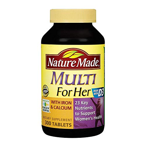 , Multi Vitamins for Her with Iron and Calcium and 23 Key Nutrients to Support Women&#39;s Health (300 Tablets)