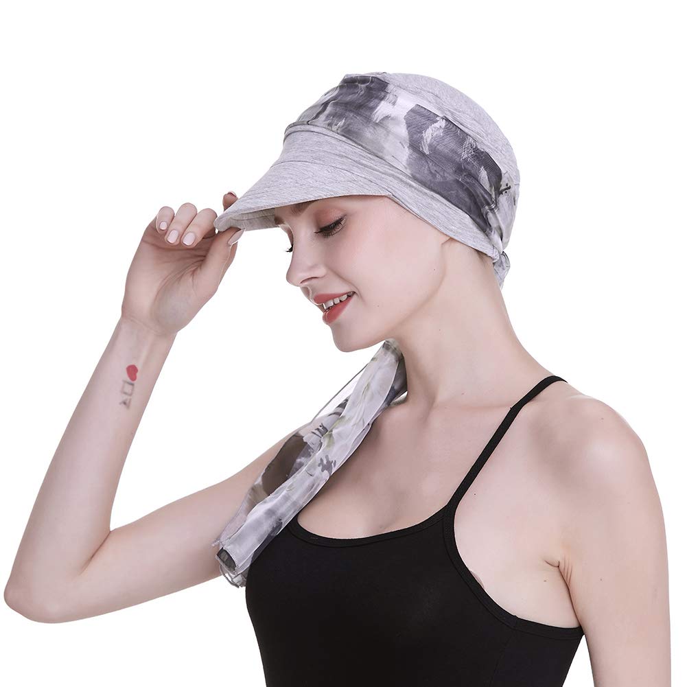 FocusCare Cotton Newsboy Cap For Women Patients With Br