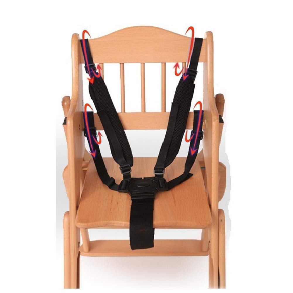 Adjustable Baby Seat Belt, 5 Point Harness High Chair Straps Universal Baby Safe Belt Holder for Kids Stroller Pram Buggy Pushchair