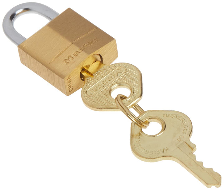Padlock, Solid Brass Lock, 3/4 in. Wide, 120Q (Pack of 4-Keyed Alike)