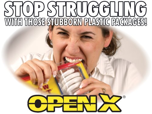 OpenX Dual Blade Universal Package Opener 7L x 1 1/2H inches