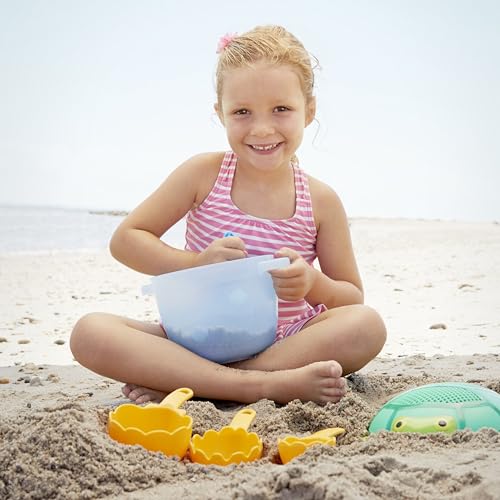 Melissa &amp; Doug Sunny Patch Seaside Sidekicks Sand Baking Set-Beach Toy, Outdoor Play For Kids Ages 3+