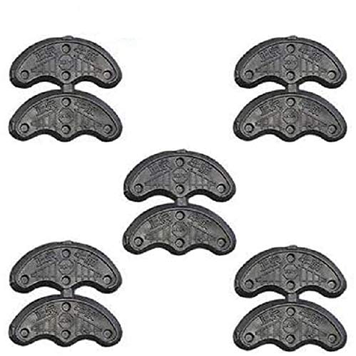 LinaLife 10Pcs 5Pairs Rubber Heel Savers Toe Plates Tap