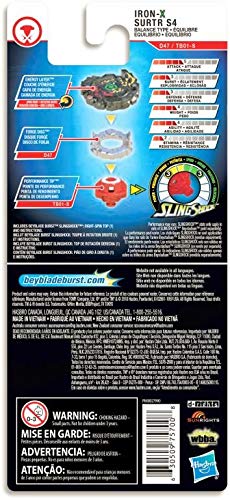Beyblade Burst Turbo Slingshock Single Top Iron-X Surtr