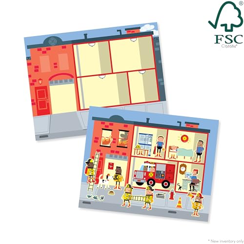 Melissa &amp; Doug Reusable Sticker Pad: My Town - 200+ Stickers and 5 Scenes