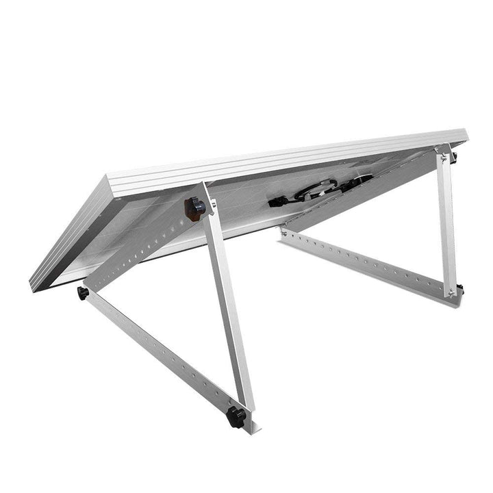 28in Adjustable Solar Panel Mount Brackets, with Foldable Tilt Legs on Any Flat Surface for RV, Roof, Boat, Any Off-Grid Systems