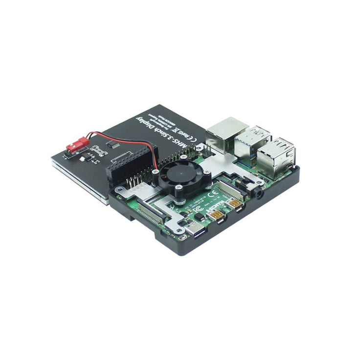 3.5inch TFT Touch Screen Module 50Hz 320x480 Resolution LCD Display with Touch Pen ABS Case and Cooling Fan Compatible with Raspberry 4B Pi4