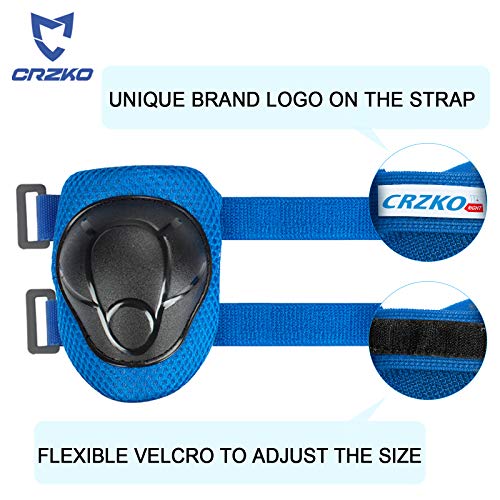 Knee Pads for Kids,Kids Knee Pads and Elbow Pads Set Child Youth 3-15 Years W/Adjustable Strap for Roller Skates Skateboard Inline Skatings Scooter