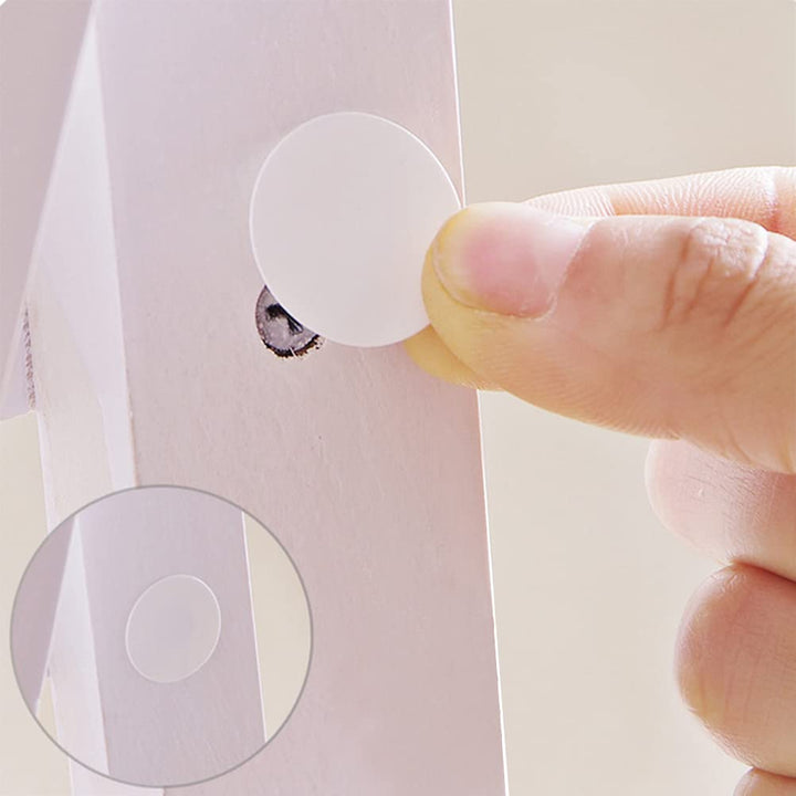 5 Sheets Self-Adhesive Screw Hole Stickers, 54 in 1 Sel