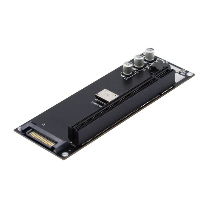 Cablecc Oculink SFF-8612 SFF-8611 to PCIE PCI-Express 16x 4X Adapter with SATA Power Port for Mainboard Graphics Card