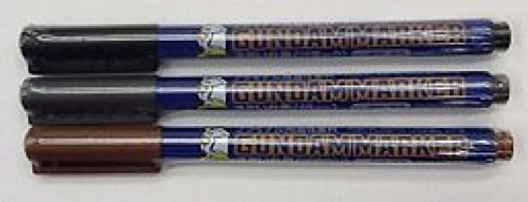 Gundam Marker Value Set -GM01&amp;02&amp;03- (Black, Gray, Brown)