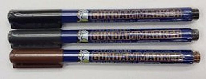 Gundam Marker Value Set -GM01&amp;02&amp;03- (Black, Gray, Brown)