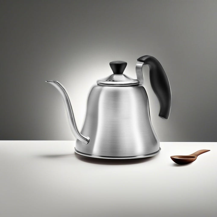 Coffee Kettle for Stove Top Premium Gooseneck Kettle, Pour Over Coffee Kettle, Tea Pot Stovetop Teapot, Hot Water Heater for Camping, Home &amp; Kitchen, Stainless Steel - Small 28oz, Brushed