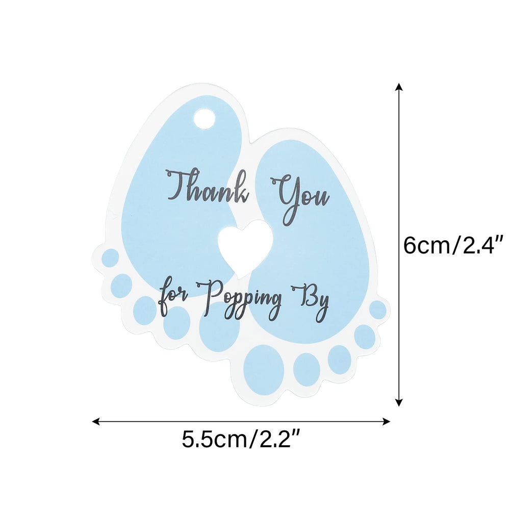Thank You For Popping By Tags,100PCS Baby Shower Gift T