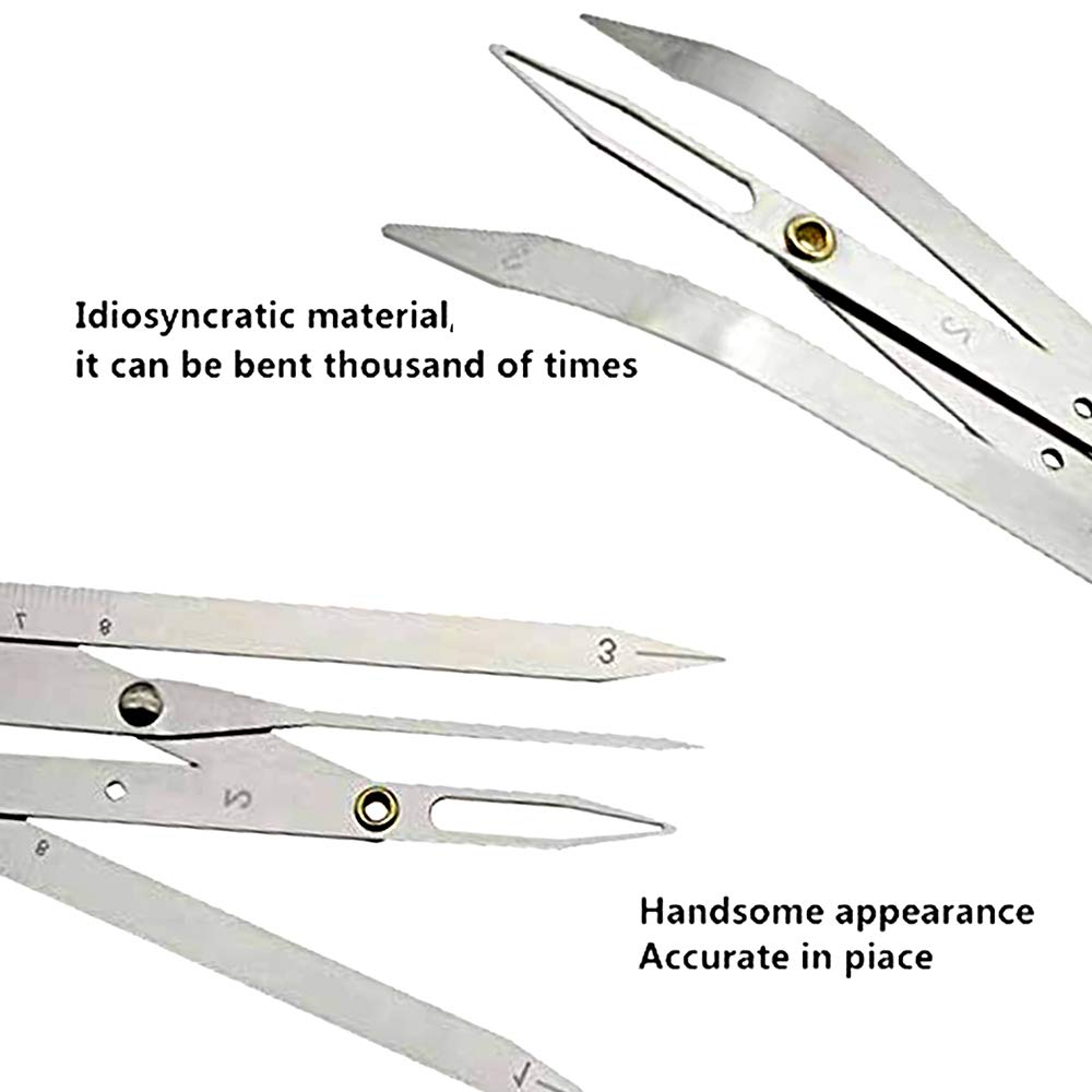 Eyebrow Golden Ratio Caliper Stencil Ruler with Flexibl