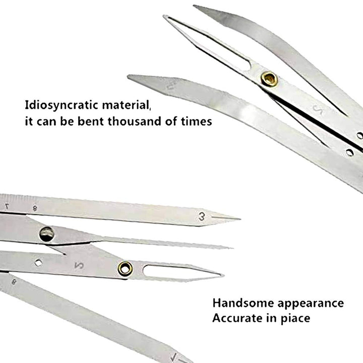 Eyebrow Golden Ratio Caliper Stencil Ruler with Flexibl