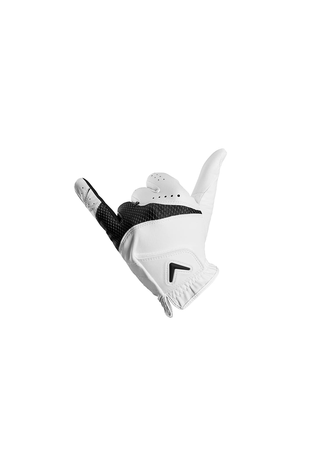 Callaway Golf Weather Spann Glove (Worn on Left Hand, Standard, Medium/Large, White)